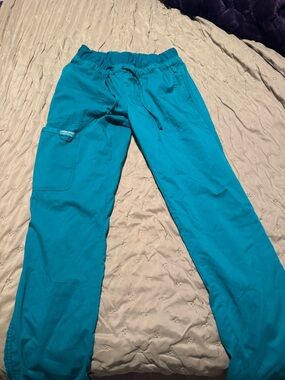 Green Medical Scrub Pants with Pocket Loop